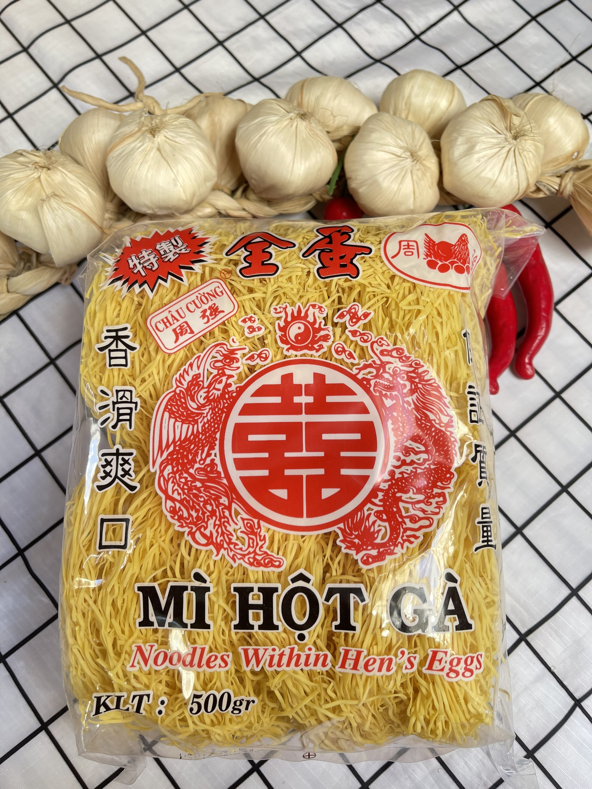 Mì hột gà châu cường đặc biệt 500gram