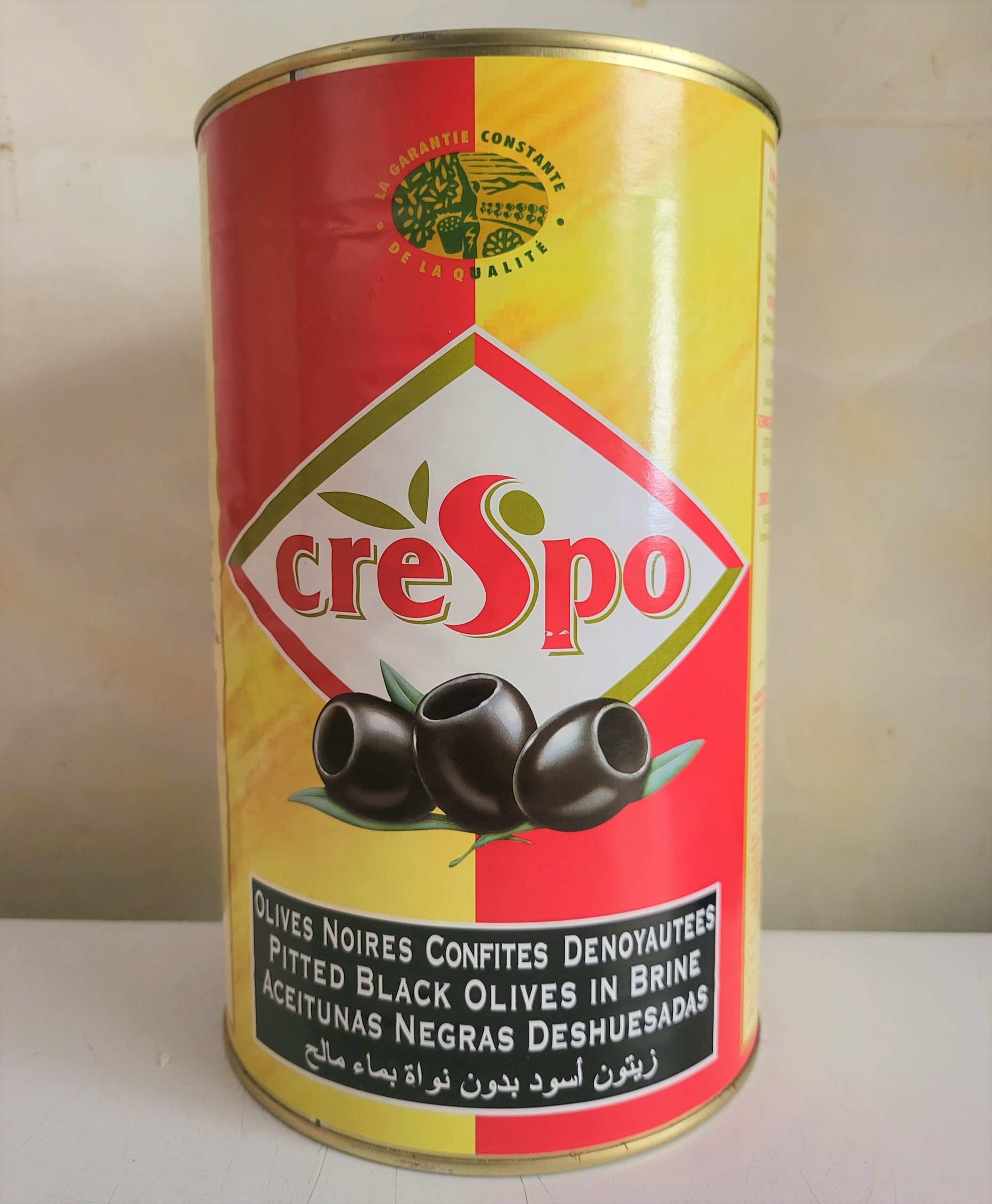 [HỘP LỚN 4.3 Kg] TRÁI Ô LIU ĐEN KHÔNG HẠT [Spain] CRESPO Pitted Black Olives in Brine (nvt)