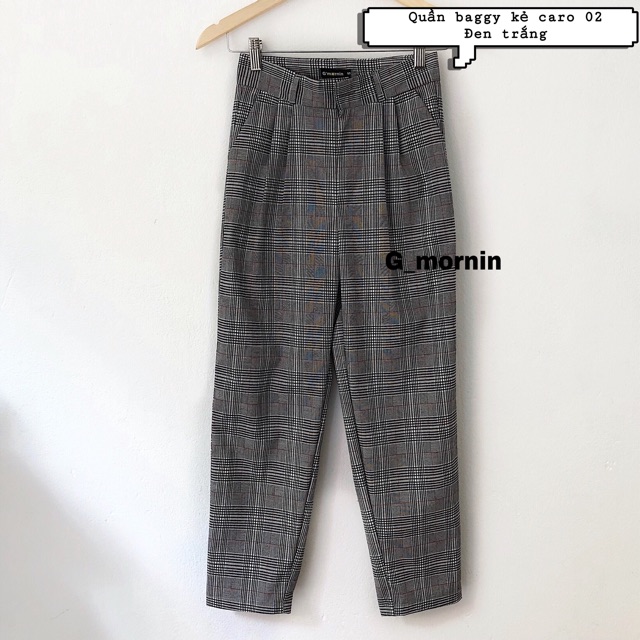 [HCM]Quần tây baggy kẻ caro phong cách Hàn Quốc sản phẩm tốt với chất lượng cao cam kết giống như hình