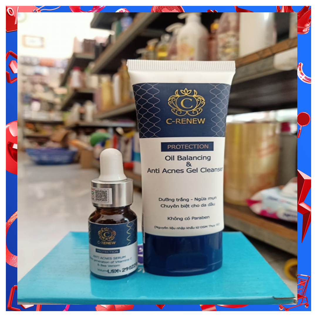 COMBO SERUM và SỮA RỬA MẶT C-RENEW
