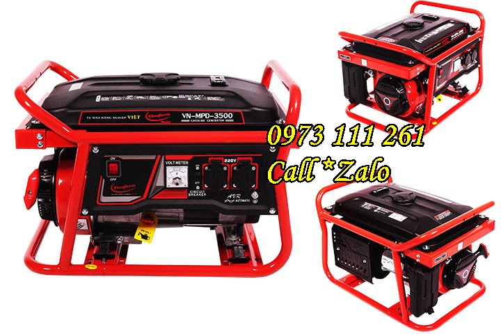 Máy phát điện chạy xăng giật nổ 2.5kva vinafarm sv3500