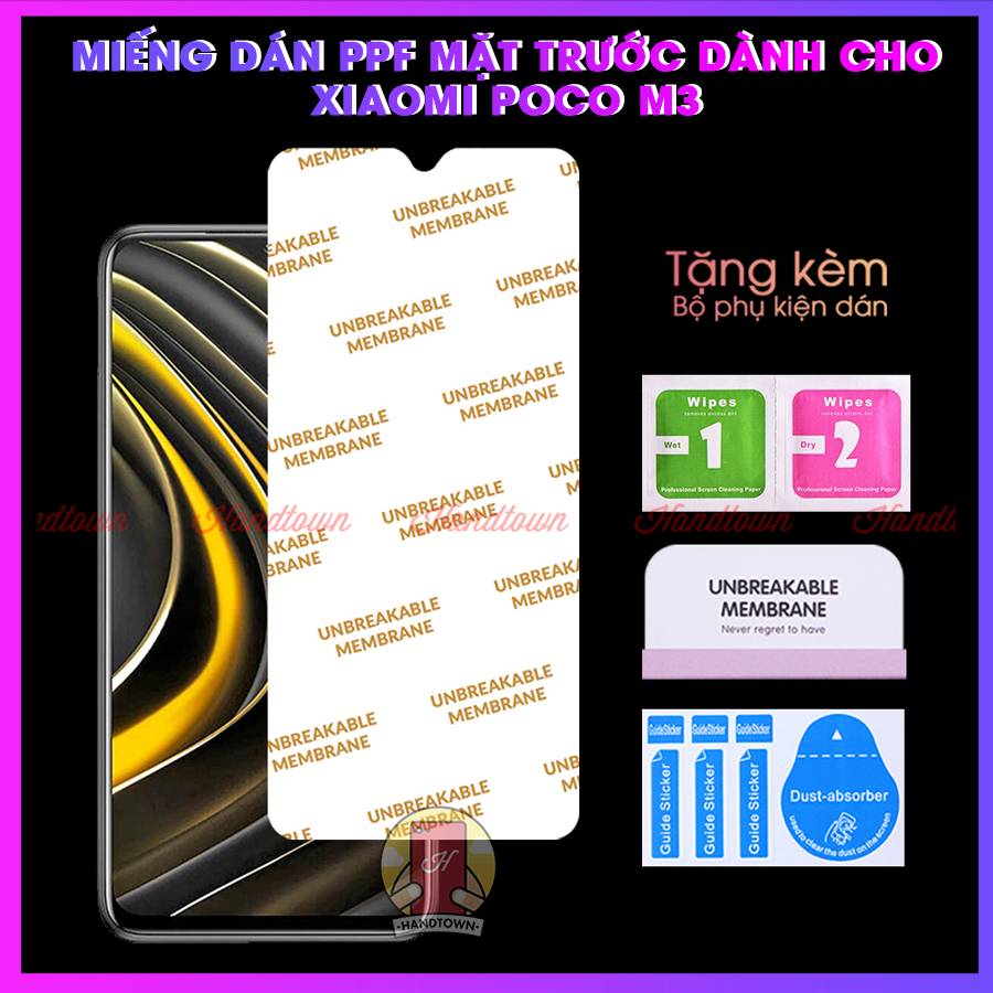 Miếng Dán Màn Hình PPF Xiaomi poco M3 chống va đập siêu trong suốt
