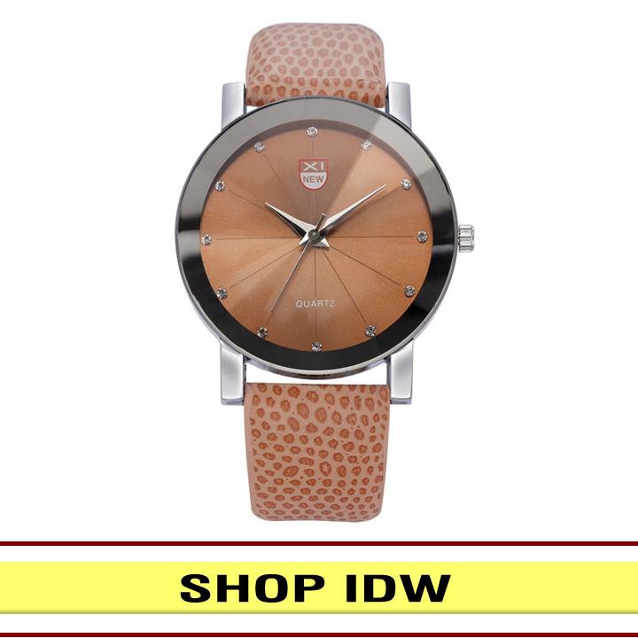Đồng hồ nam nữ dây da thời trang xinew idw 9161
