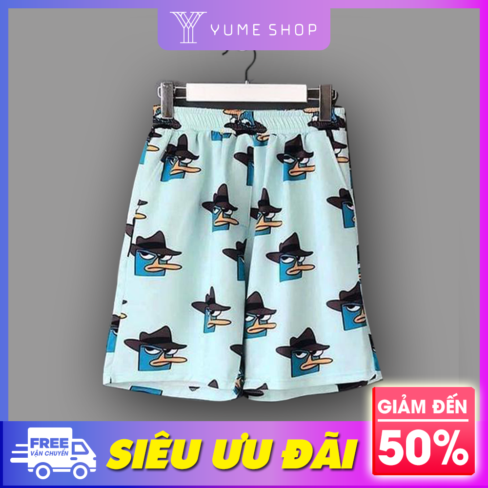 Quần Đùi Hoạt Hình Perry form unisex