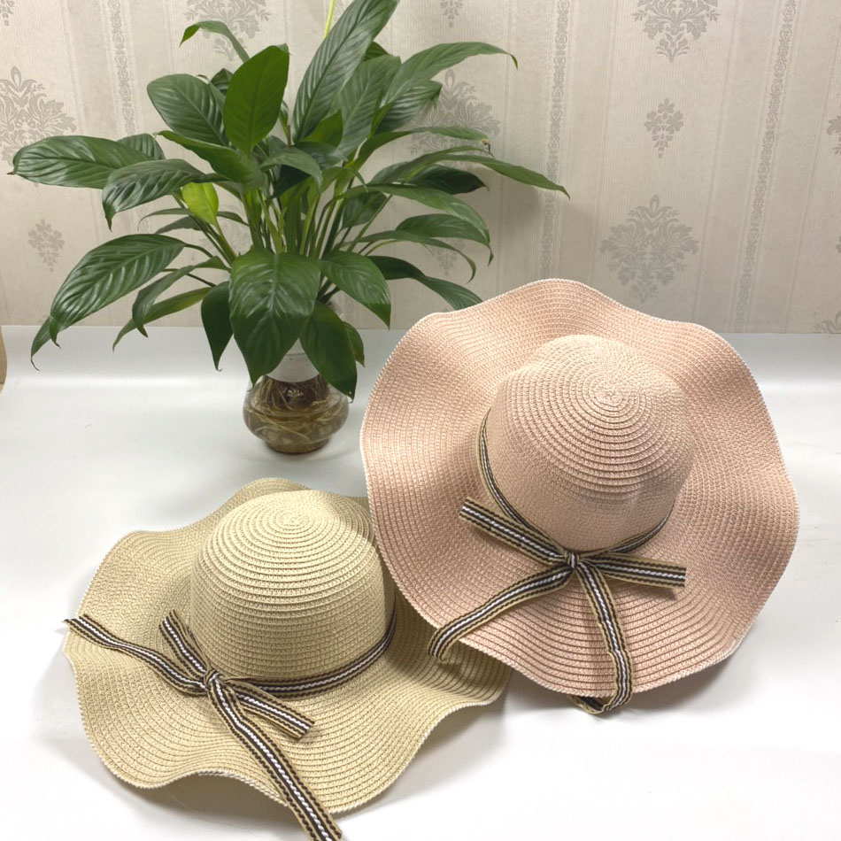 MŨ CÓI MỀM, NÓN CÓI VÀNH LỚN LƯỢN SÓNG PHỐI DÂY ĐAI NƠ Phong Cách Vintage Chống Nắng Vô Cùng Thời Trang Và Trendy ,Nón Rộng Vành,Mũ Đi Biển