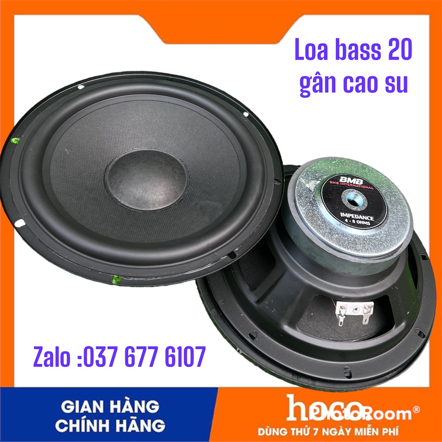 1 củ loa bass 20 bmb gân cao su nhập khẩu từ 100 - loa nghe hát karaoke bass 20