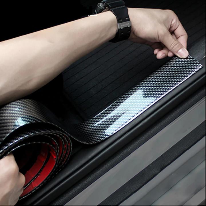 Nẹp cacbon bản rộng 5cm dán trang trí và chống xước xe ô tô cuộn 2,5m