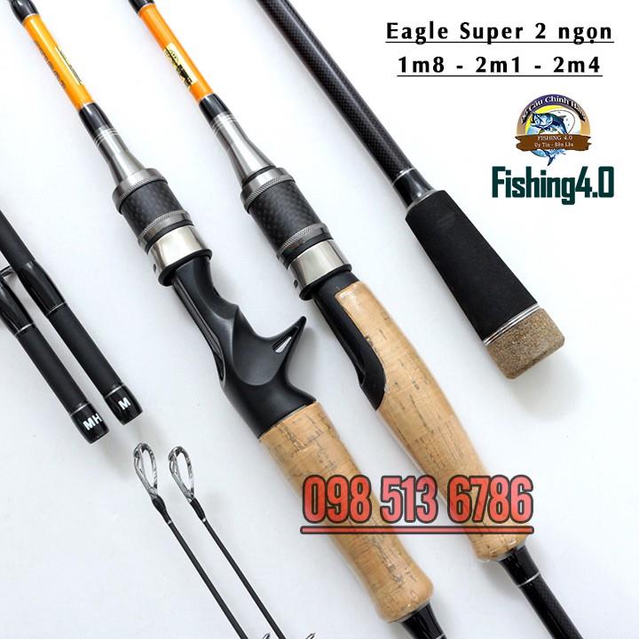 ✌✤  Cần câu lure 2 ngọn Eagle super máy ngang máy đứng Dài 1m8 2m1 và 2m7