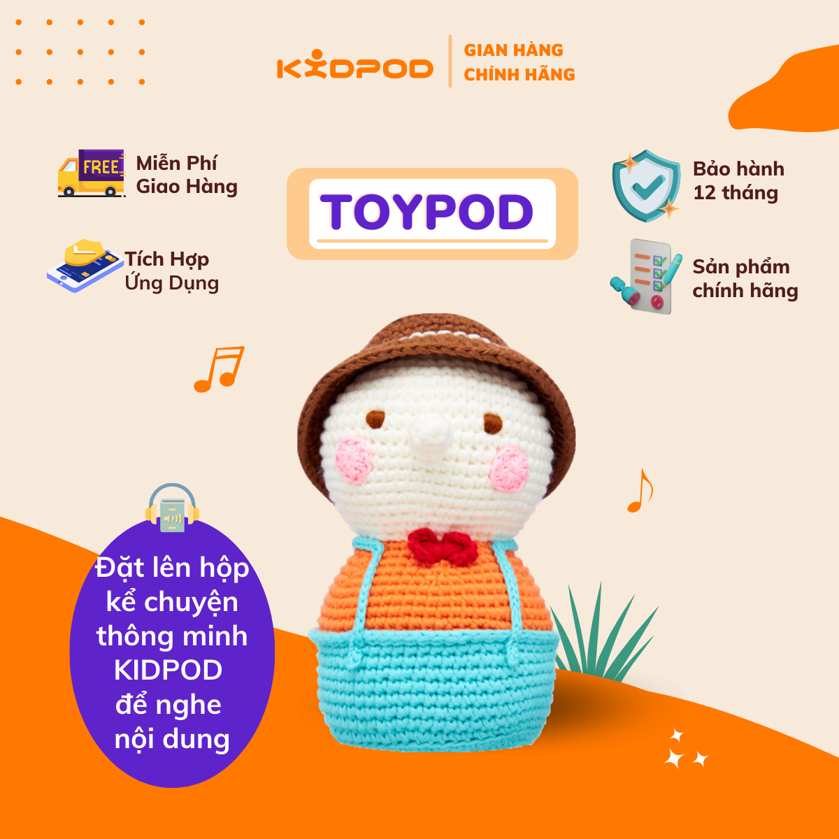 Kidpod - nhân vật định danh - pinocchio