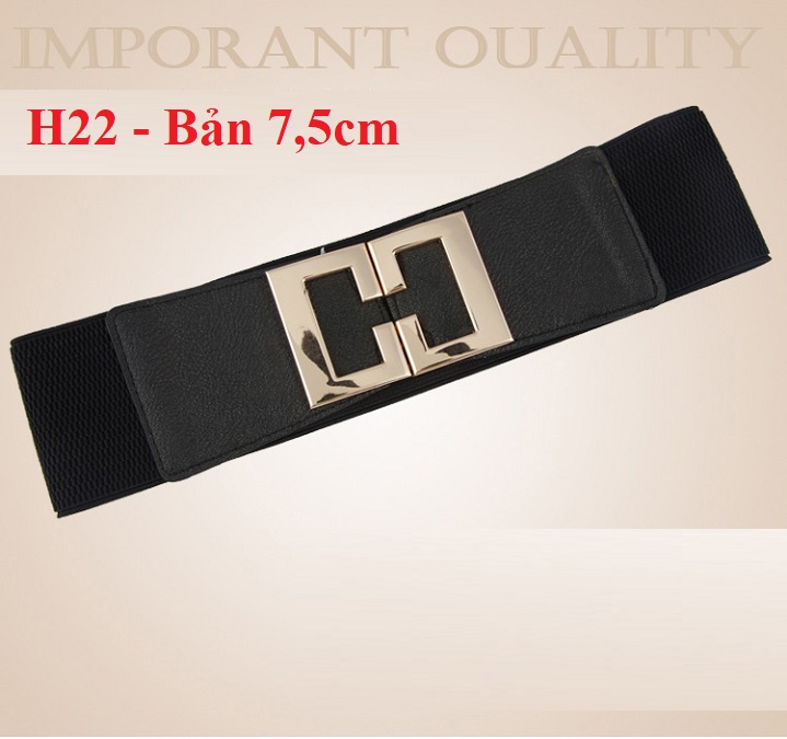 Thắt lưng nữ Đai váy Belt thời trang nịt đầm 7.5cm H22