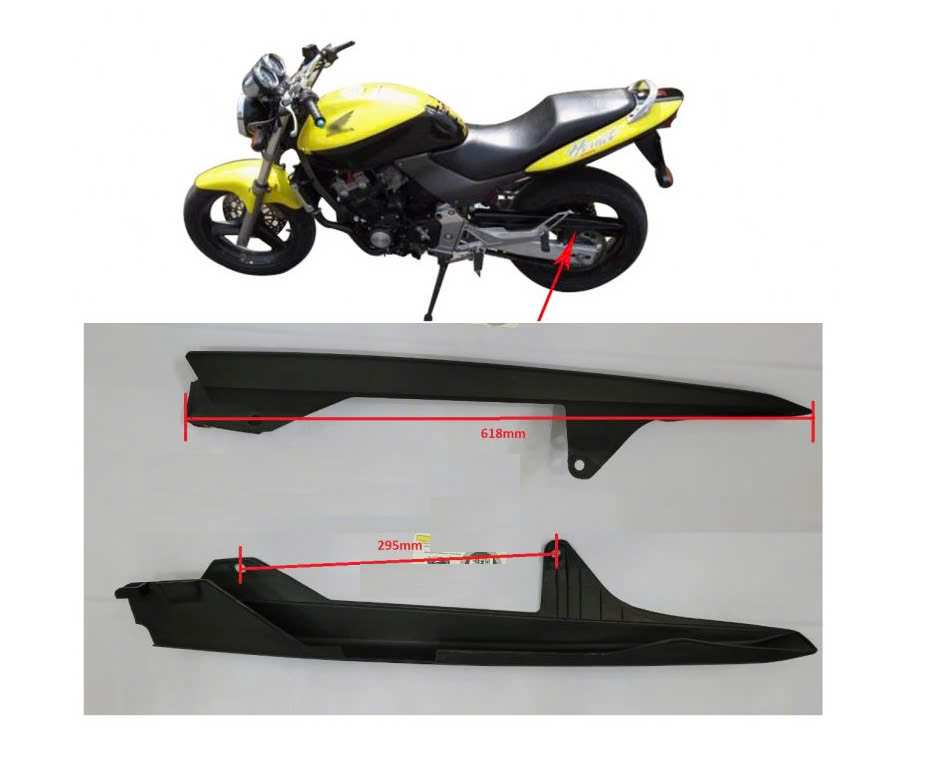 Che sên Hộp che xích Honda Hornet 250 1996-2007 Bao bọc dây xích Carte và các dòng xe tương ứng