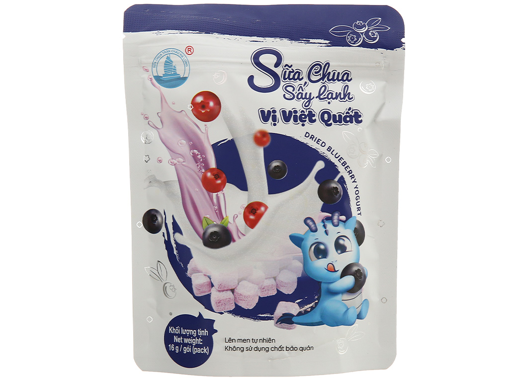 KẸO Sữa chua sấy lạnh vị việt quất Hạ Long gói 16g