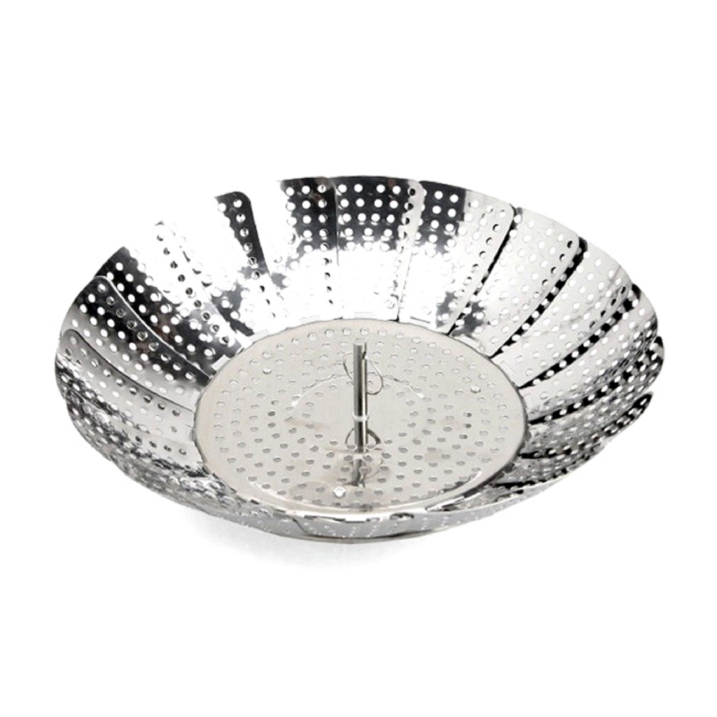 Xửng hấp, rổ hấp hình hoa bằng inox cao cấp không gỉ, kích thước 24cm