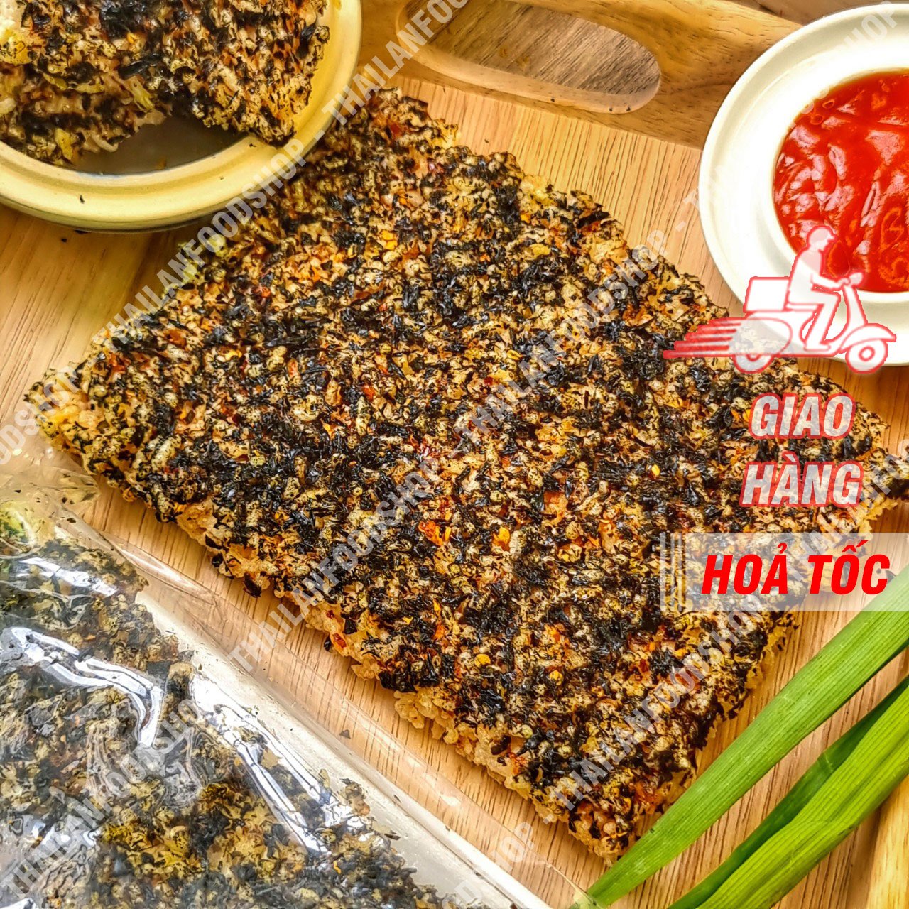 Cơm Cháy Rong Biển Chay Siêu Siêu Ngon (Cơm Cháy Chay) - Túi 180gr