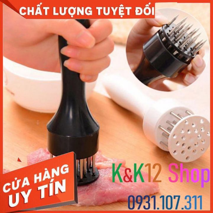 Dụng cụ l&agravem mềm thịt xăm da heo quay gi&ograven. Dụng cụ xăm thịt loại lớn 21 kim.