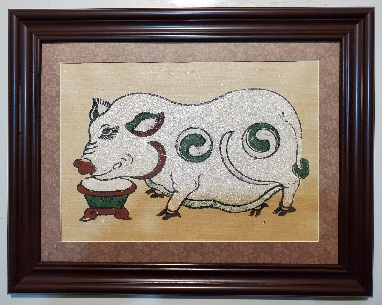 Tranh dân gian đông hồ - lợn độc -tdh101