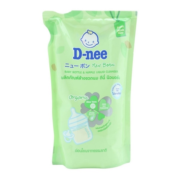 Nước súc bình sữa rửa rau quả Dnee túi 600ml