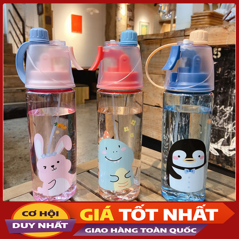 Bình Nước Uống Phun Xương 2 In 1 600ml BN10-TKSR