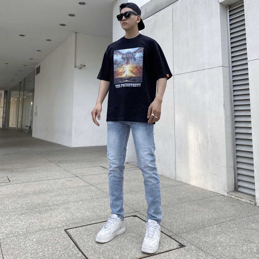 Quần bò nam co giãn 4 chiều dáng slim hàng VNXK Pon.mens