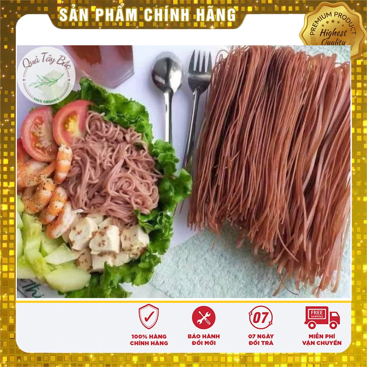 Bún gạo lứt đỏ/ phở gạo lứt/ bún lức thực dưỡng eatclean 500g tây bắc gift - quà của núi rừng.đảm bảo 100% tự nhiên không chất bảo quản