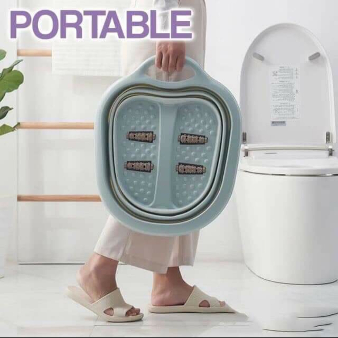 CHẬU NGÂM CHÂN SILICON GẤP GỌN