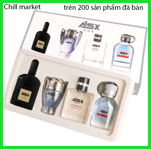 Set 4 chai nước hoa nam mini 25ml giá rẻ mùi hương đa dạng nam tính giữ hương lâu