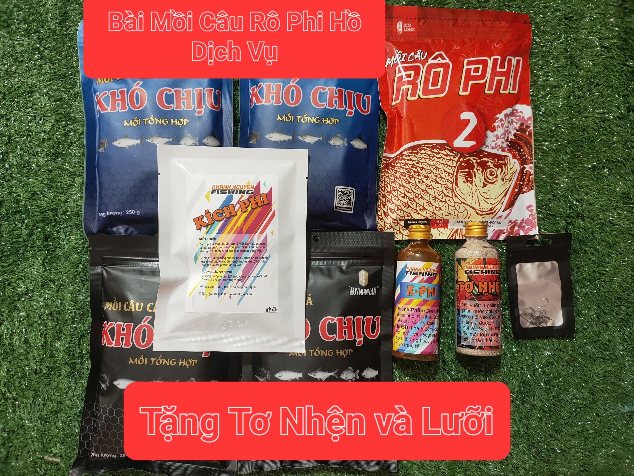 Bài mồi câu rô phi hồ dịch vụ