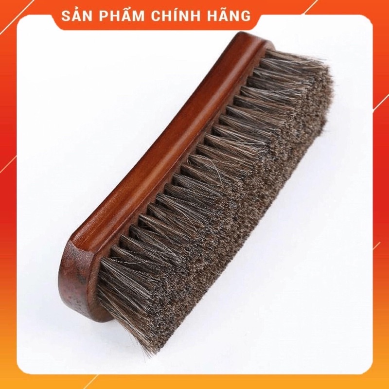 Bàn chải lông ngựa gỗ sồi cao cấp , bàn chải chăm sóc đồ da