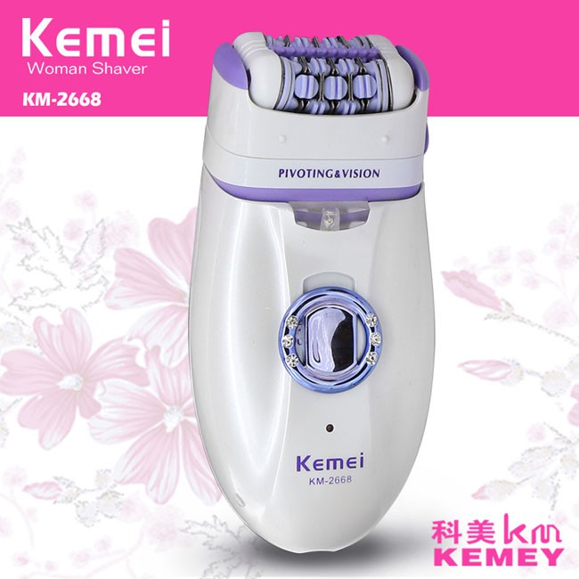 Máy triệt lông nách 2 in 1 kemei km-2668 mới nhất 2018