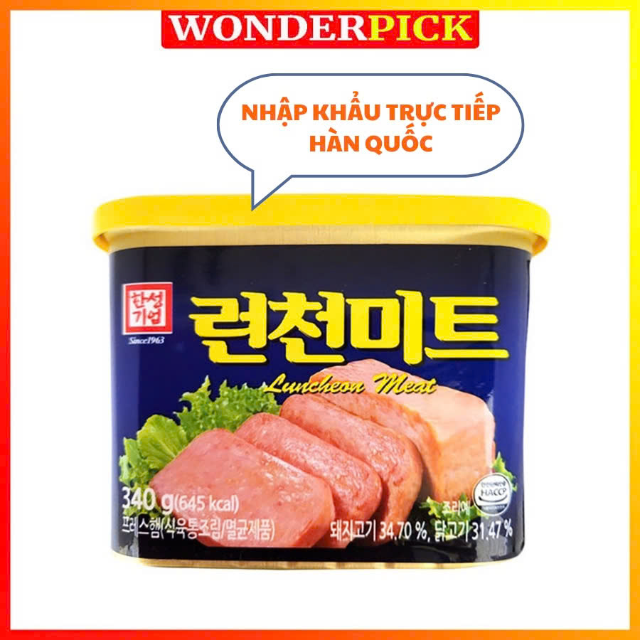 Thịt Hộp Hàn Quốc Hansung The Luncheon Meat Hàn Quốc Spam 340G