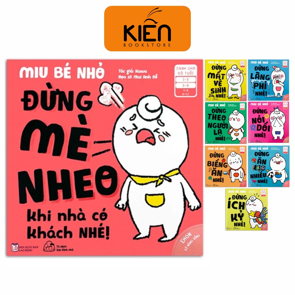 Sách - Bộ 8 Quyển Ehon Nhật Bản Ehon Kĩ Năng Sống - Miu Bé Nhỏ Phần 2 - Sách Thiếu Nhi Cho Bé 4 - 12 Tuổi