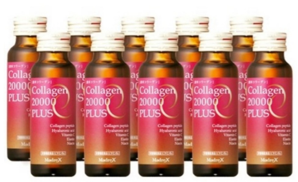 Nước uống đẹp da collagen 20000 plus nội địa nhật bản 1hộp 10 chai 50ml