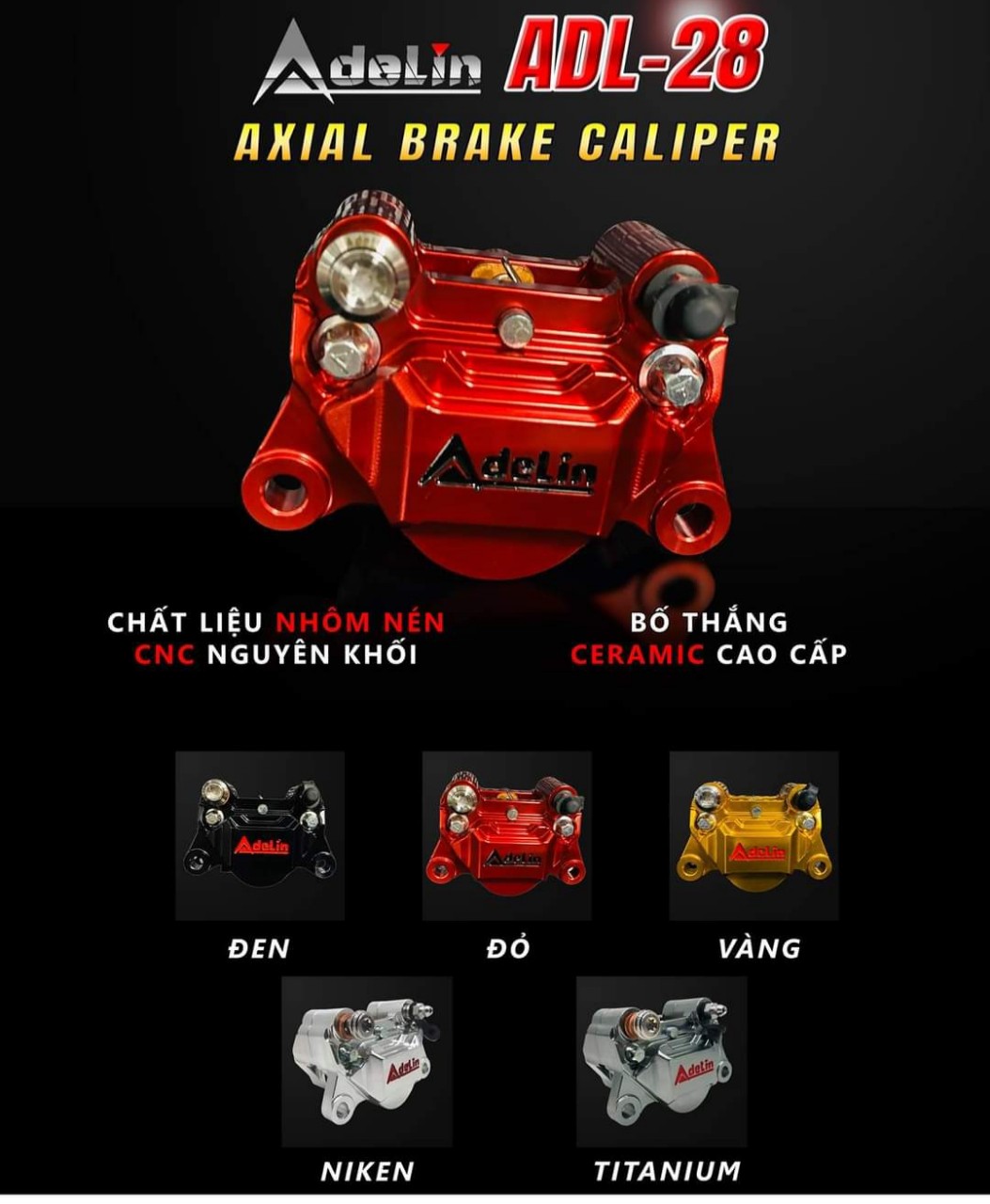 HEO DẦU ADELIN 28 BỐ THẮNG CERAMIC CAO CẤP
