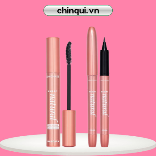 Combo lemonade bút kẻ mắt + chuốt mi màu đen 2 món supernatural eyeliner 1g + mascara 7.5g