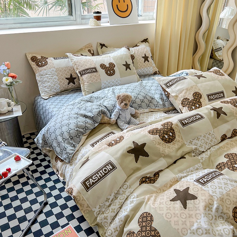 SET 4 món Cotton Poly nhập khẩu --- miễn phí bo chun drap ga giường