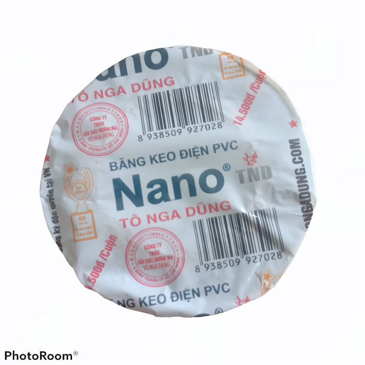 Băng keo điện NaNo Tô Nga Dũng 20YARD - 10 cuộn 1 cây