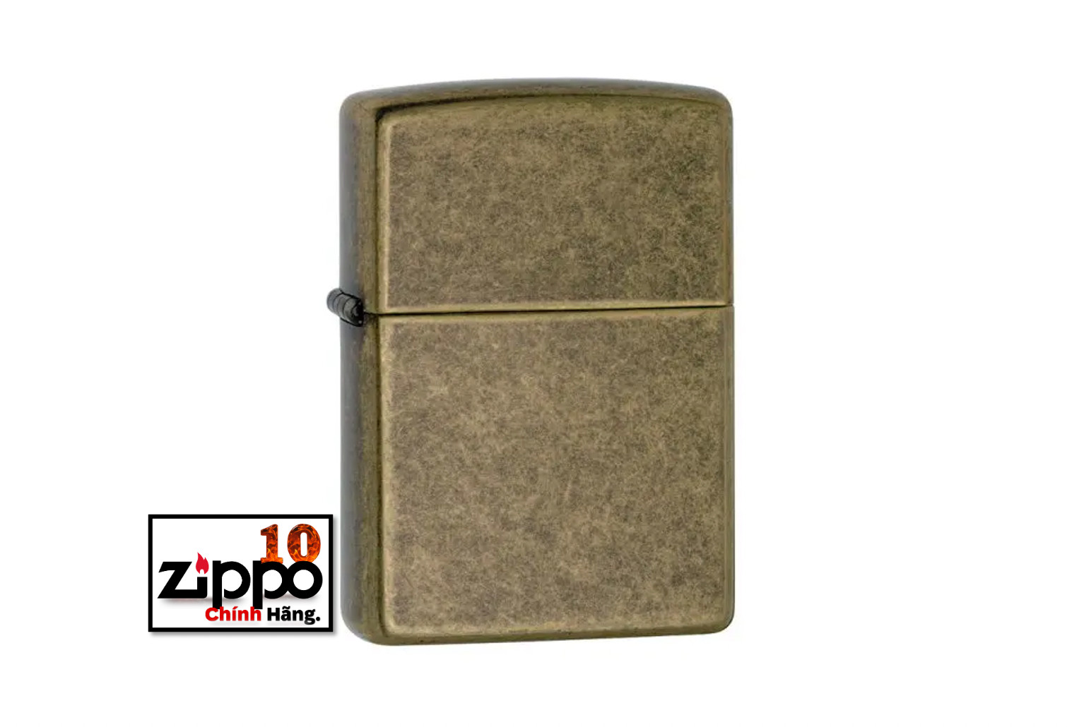 Bật lửa zippo 201fb antique brass - chính hãng 100%