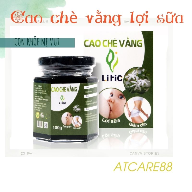 Cao chè vằng giảm cân lợi sữa Litic 100g
