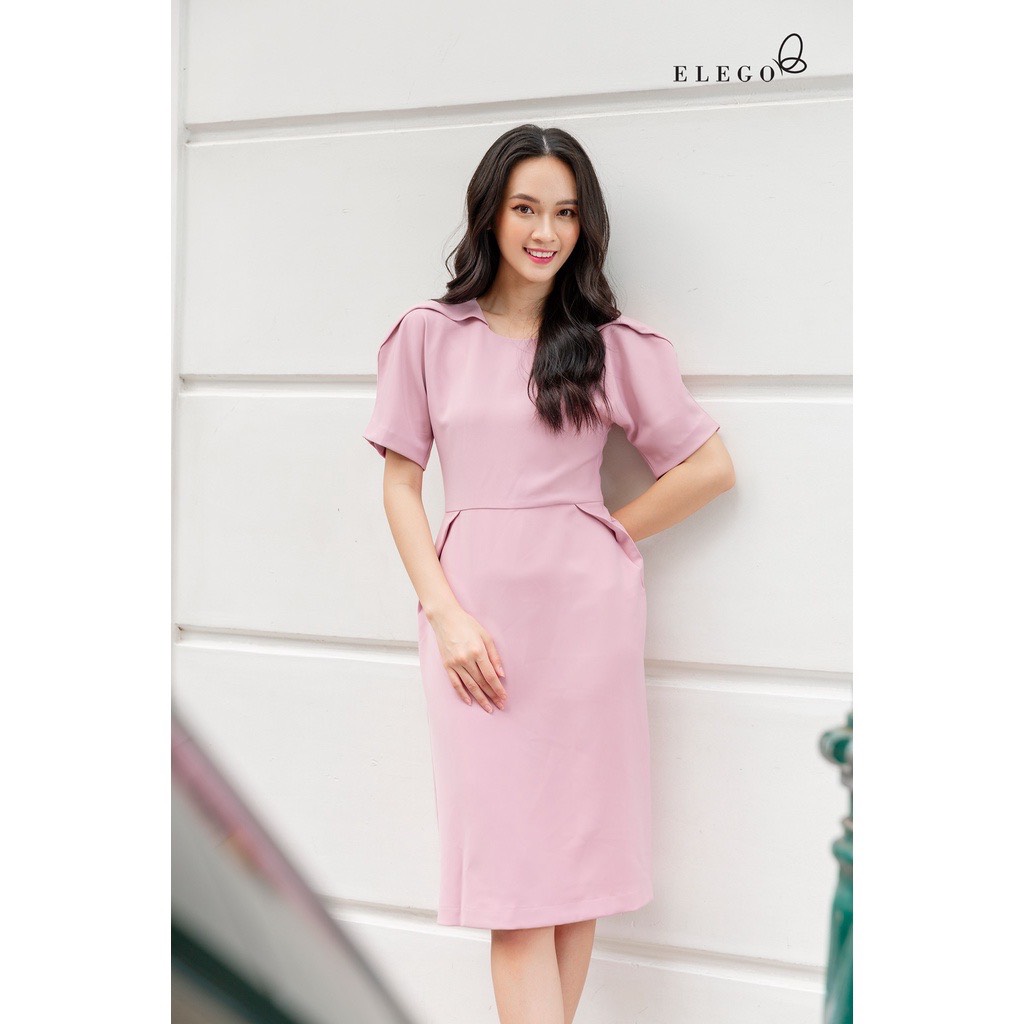 Váy công sở Milla Dress hồng pastel
