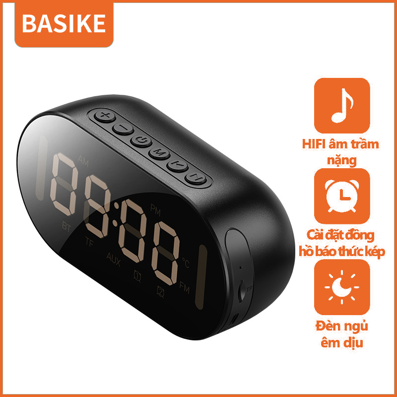 Loa Bluetooth di động Bluetooth 5.0 Âm thanh mạnh mẽ HIFI âm thanh nổi Loa siêu trầm bluetooth Đèn LED Có giá đỡ điện thoại Loa bluetooth đa năng