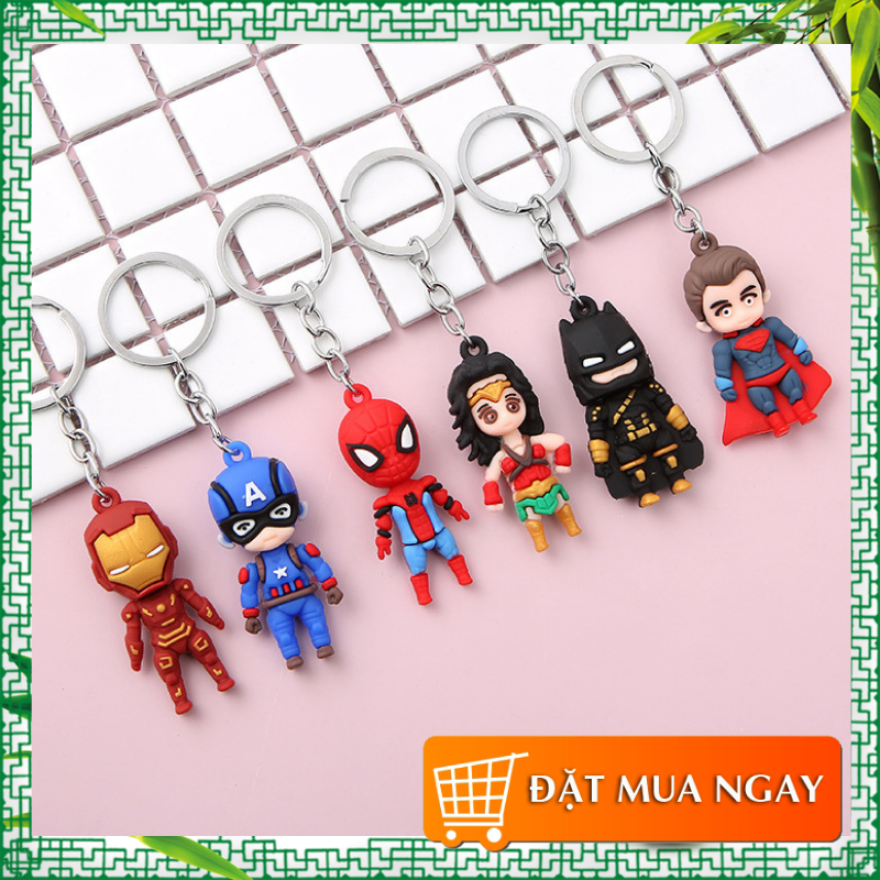 1 Móc khóa nhân vật anh hùng siêu cute