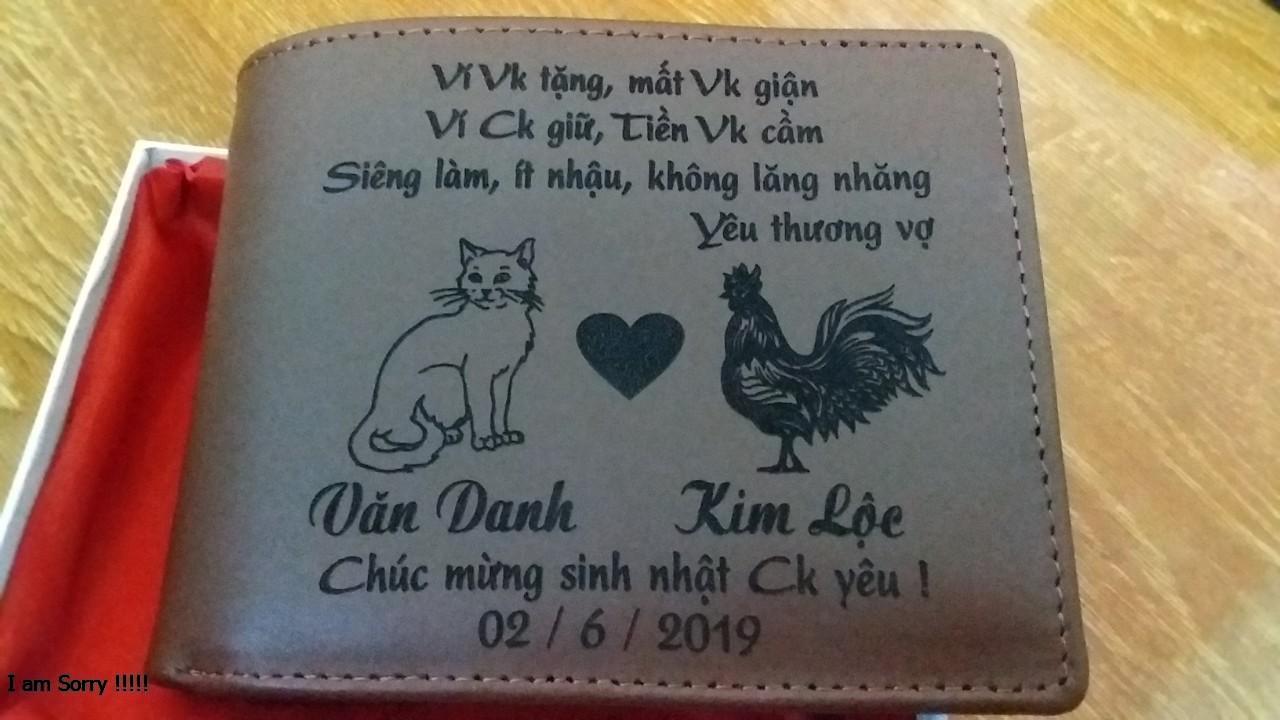 Ví da khắc tên BYLeather