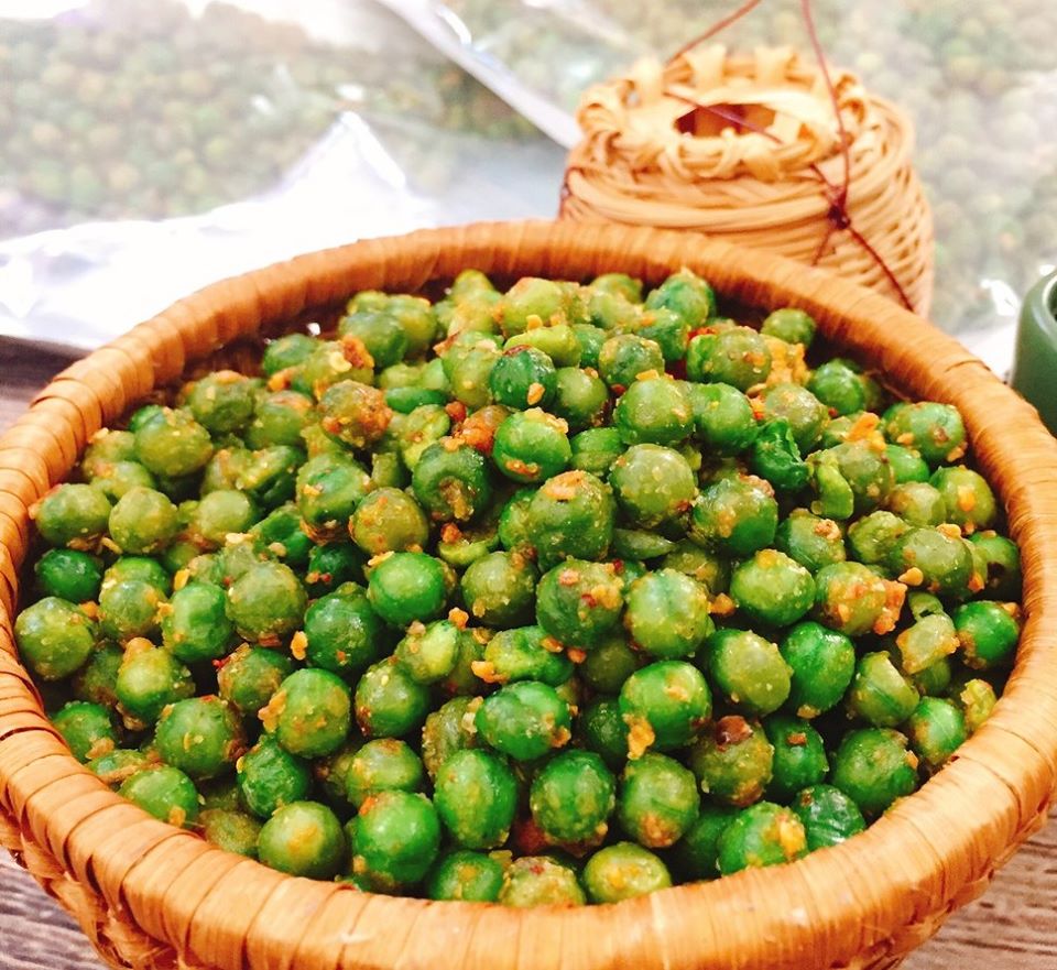 Đậu hà lan sấy tỏi ớt túi 250gr