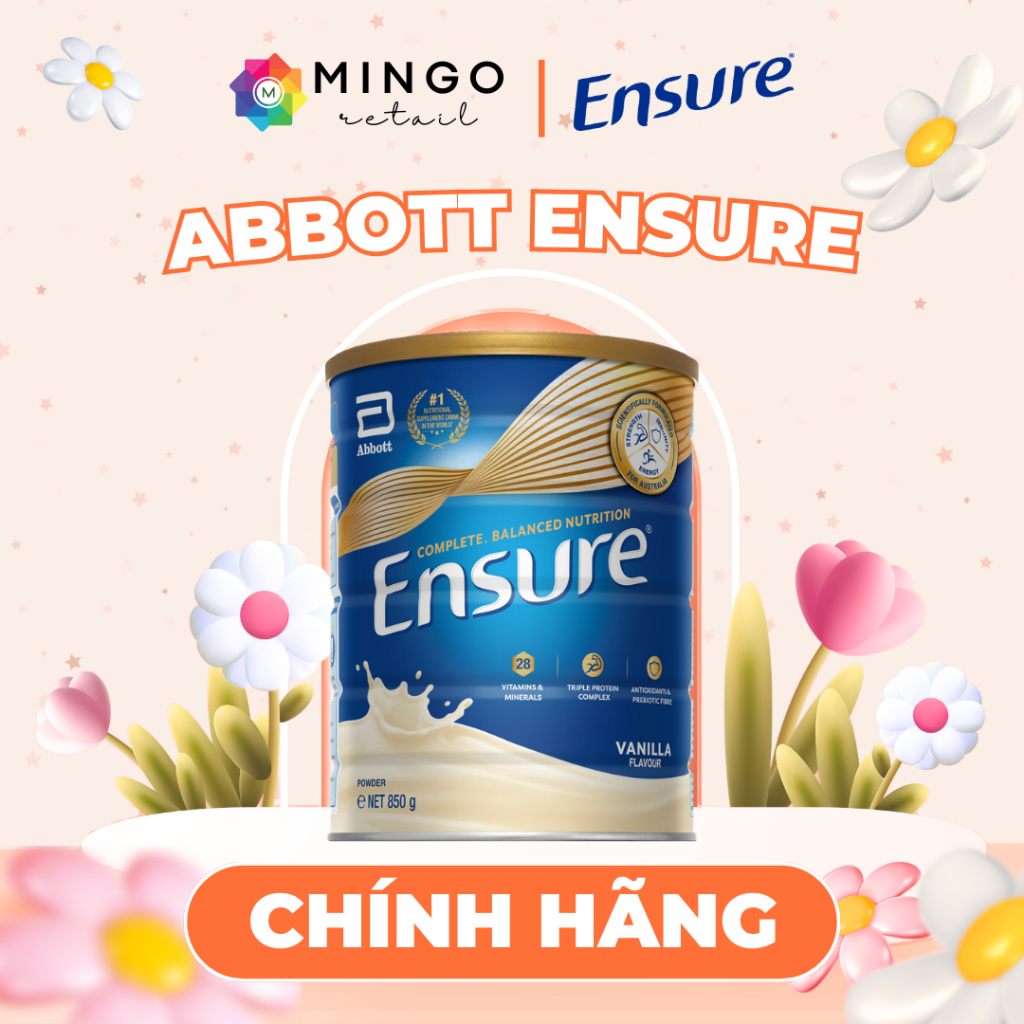 DATE T10/2027 - Sữa Bột Ensure Powder – Sữa Bột Hỗ Trợ Dinh Dưỡng Cho Người Lớn Tuổi – Nhập Khẩu Từ Úc