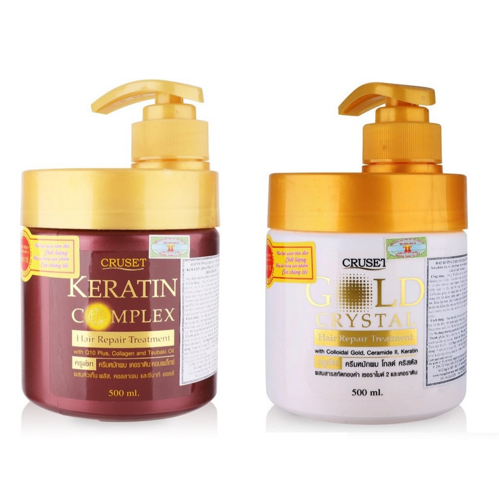 Kem ủ tóc cruset keratin complex 500g tặng hủ nhỏ 40g thái lan