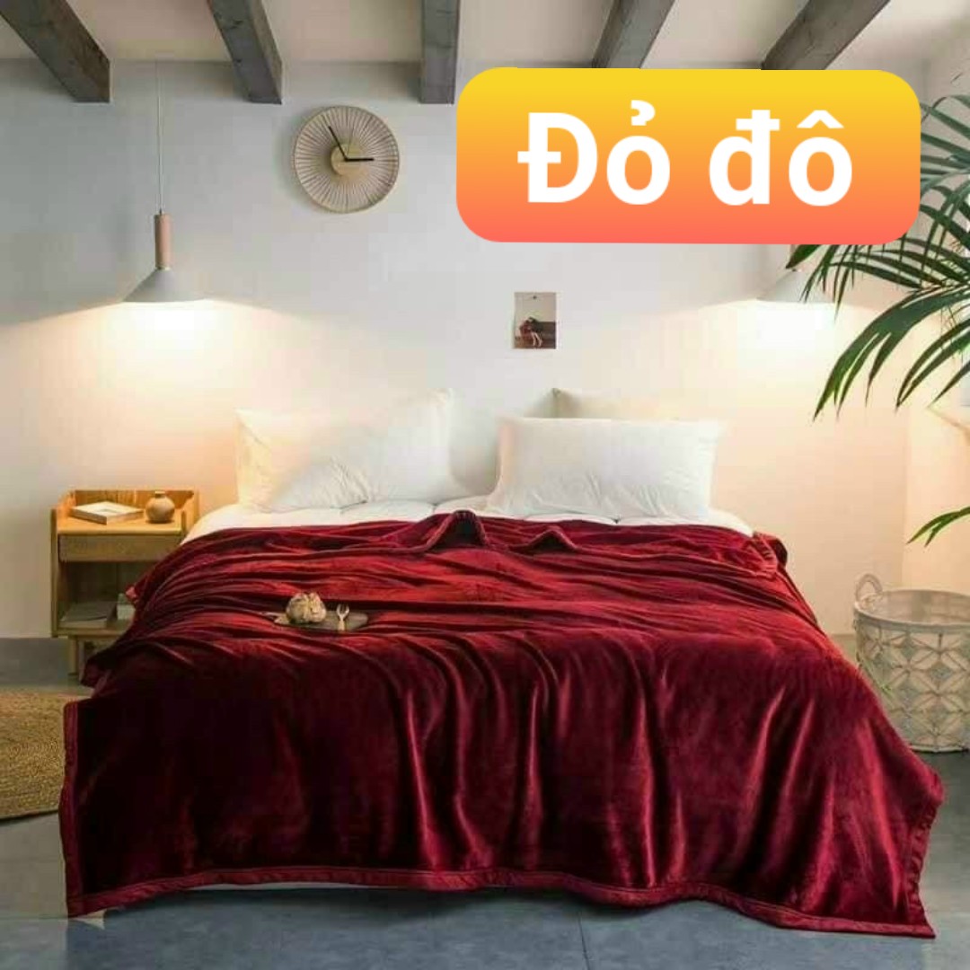 Chăn mền, chăn lông cừu loại đẹp 2m x2m3 chát để chọn màu