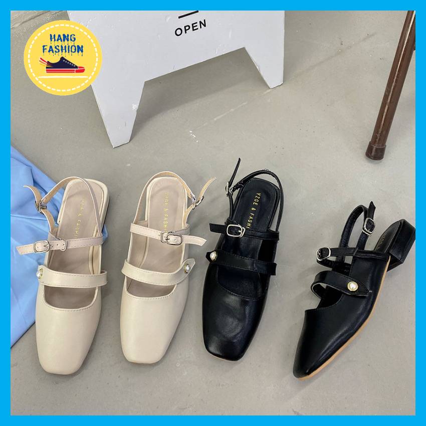Giày sandal nữ đế bằng quai đính ngọc phong cách HÀN QUỐC cực xinh MỚI NHẤT