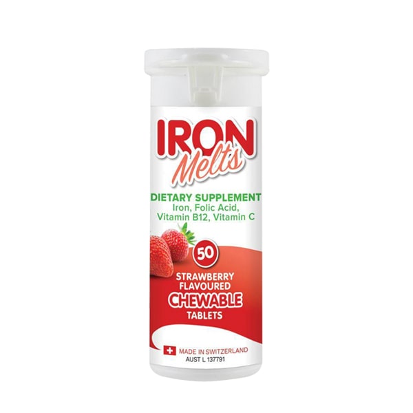 Viên Ngậm Bổ Sung Sắt Iron Melts 50 Viên