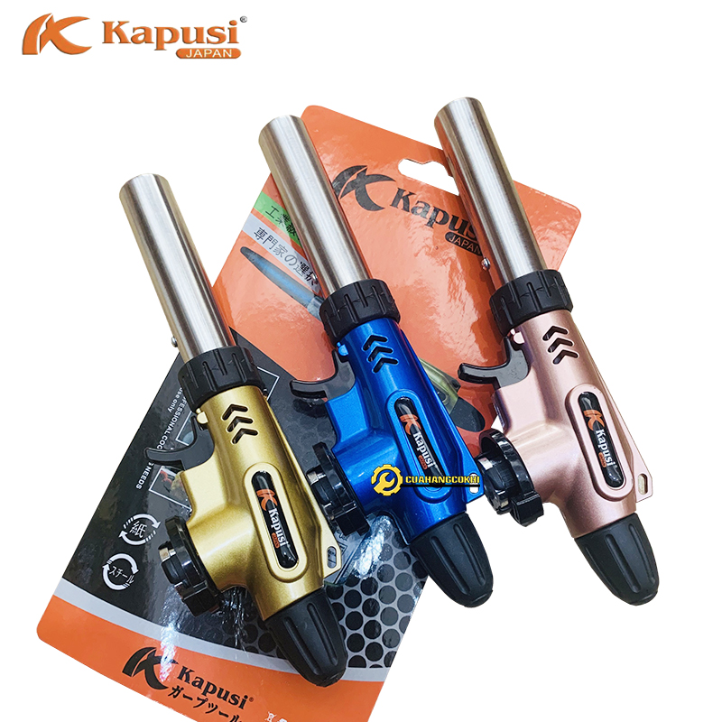 Đèn khò gas Kapusi tự động đánh lửa điều chỉnh to nhỏ - khò ga chuyên dụng khò nướng bánh thực phẩm và cho thợ sửa chữa - Màu ngẫu nhiên