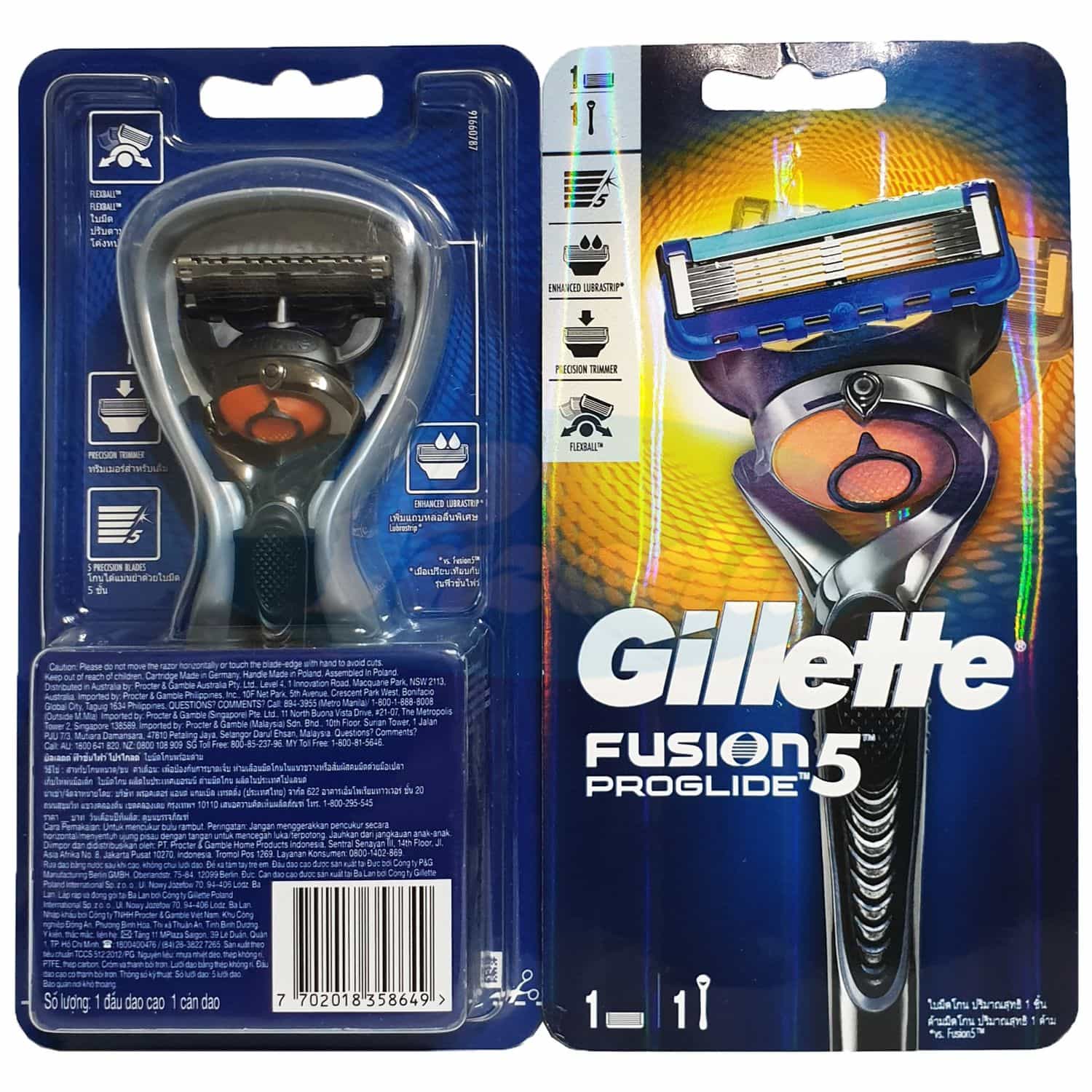 Dao cạo râu 5 lưỡi Gillette Fusion5 Proglide